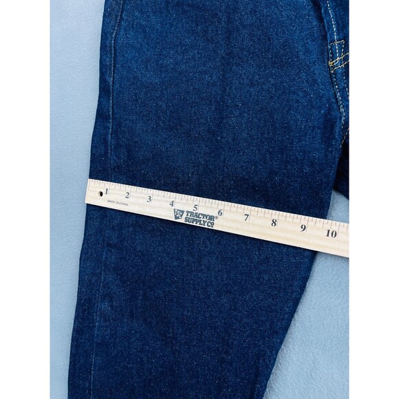 Levis 501 Button Fly Jeans Original Fit Straight Leg Mens Sz 32 X 36 Dark Wash - Picture 8 of 12